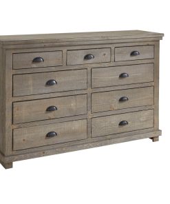 Willow Dresser, Distressed Gray, Without Mirror