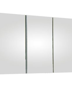 Tri-View Series Partially Recessed Polished Edge Mirror Doors, 48"x30"
