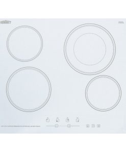 Summit CR4B23T 24 Inch Wide Built-In Electronic Cooktop with Dual Cooking Zone