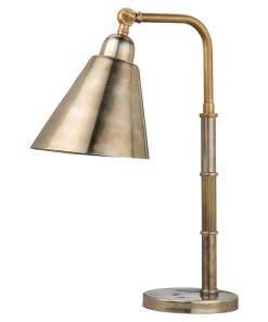 Vilhelm Task Lamp, Antique Brass and Antique Silver