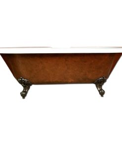 70" Copper Bronze Acrylic Clawfoot Tub, 7" Faucet Holes