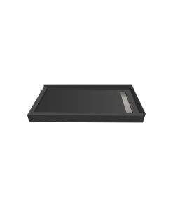 TileRedi RT3448RDL-PVC-TBN 34x48 Double Curb Pan R Trench