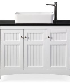 42?Thomasville White Vessel Sink Bath Vanity