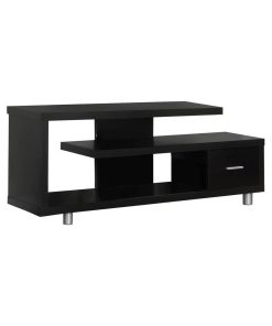 TV Stand, 60" Cappuccino With 1 Drawer