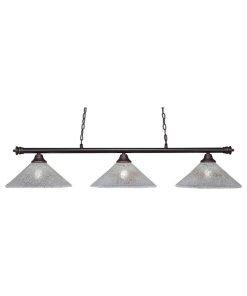 Toltec Lighting 373-DG-714 Oxford - Three Light Billiard