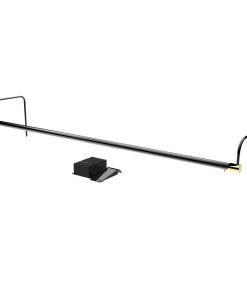 43" Slim Line Frame Light, Black/Brass With Hard Wire Kit and Remote