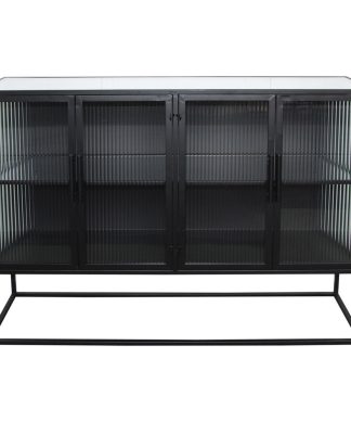 47 Inch Cabinet Black Industrial Moe's Home