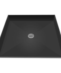 TileRedi 4242CBF-PVC 42x42 No Curb Pan Center Drain
