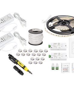 16 ft 225 Lumens/Ft Vivid Duo Tape Light Kit, 2 Zone 2 Area, 2700K, 5000 Kelvin