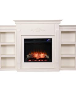 Tennyson Electric Fireplace - White