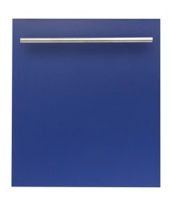 24" Blue Matte Top Control Dishwasher 120-Volt With Modern Style Handle