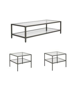 Studio Designs Home Camber Metal 3-Piece Coffee Table Set