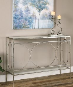Uttermost Luano Silver Console Table