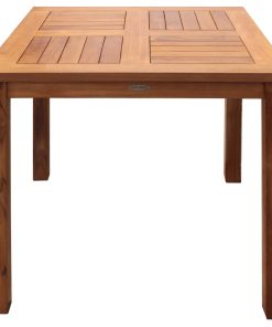 Teak Wood Florence Outdoor Patio Bistro Table, 35"