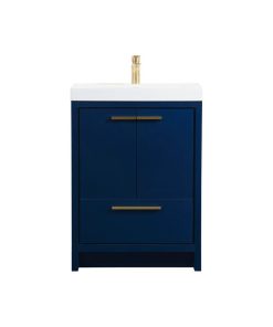 Walker 24" Single Bathroom Vanity, Blue