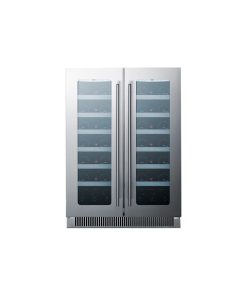 Summit CLFD24C 42 Bottle 24' Built-In Seamless Cabinet French - Stainless Steel