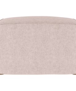 Varick Plush Velvet Ottoman, Blush