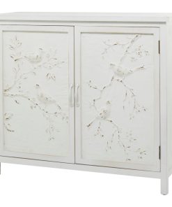 White Wood Farmhouse Cabinet, 37"x14"x32"