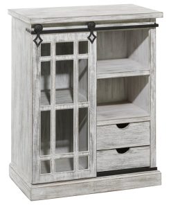 White Wood Farmhouse Cabinet, 34x28x16