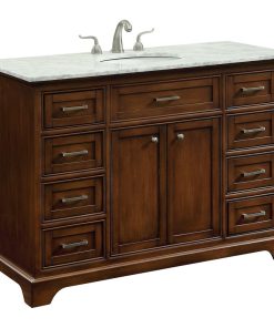48" Single Bathroom Vanity Set, Teak