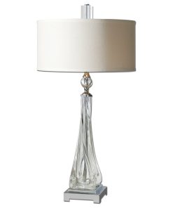 Uttermost Grancona Twisted Glass Table Lamp