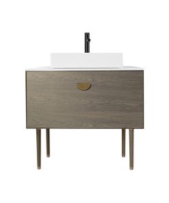 Venessa Dual Mount Vanity, Golden Oak, 36"