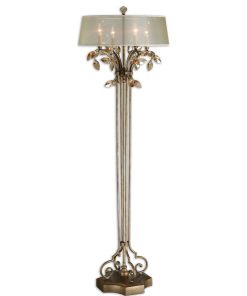 Uttermost Alenya Floor Lamp, Gold