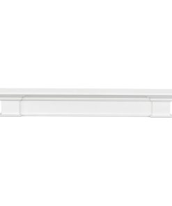 The Shepherd 48" Mantel Shelf Medium Density Firberboard, White Paint
