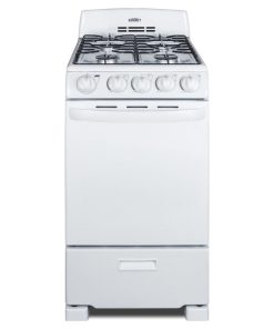 Summit RG200WS 20 Inch Wide 2.3 Cu. Ft. Free Standing Gas Range with Broiler Co