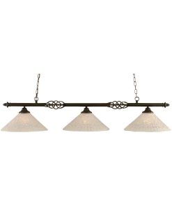 Toltec Lighting Elegante 3 Light Billiard Light