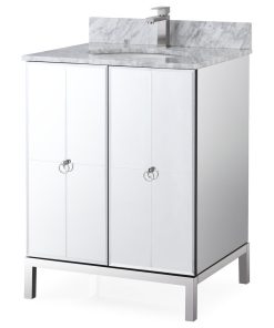 26" Octavia Mirrored French Bathroom Vanity