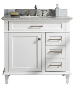36" Sink Vanity Cabinet, White