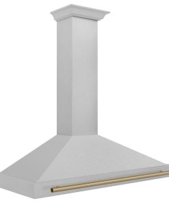 48" Autograph DuraSnow Stainless Steel Range Hood, Champagne Bronze