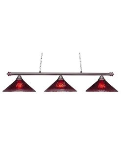 Toltec Lighting 373-BN-716 Oxford - Three Light Billiard