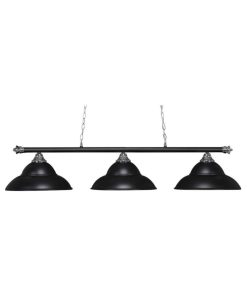 Toltec Lighting 373-CHMB-429-MB Oxford - Three Light Billiard