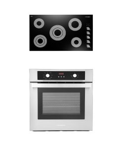 2PC Kitchen Package with 36" Electric Cooktop & 24" Electric Wall Oven