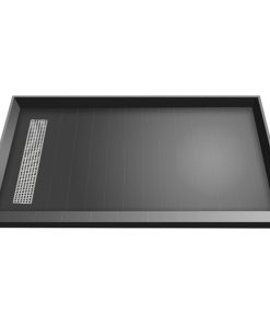 TileRedi RT4872L-PVC-SQBN 48x72 Single Curb Pan L Trench