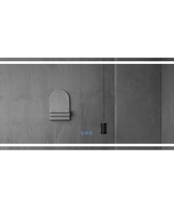 71-in W LED Bathroom Mirror,Wall Mount,Anti Fog,Dimmable
