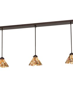 51 Long Delta Jadestone 3 Light Oblong Pendant