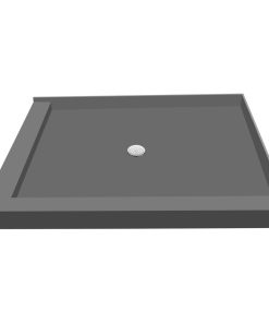 TileRedi P3042CDL-PVC 30x42 Double Curb Pan Center Drain