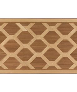 Woven Artisan Wood Medallion, 36"x60", Unfinished, 5/16"