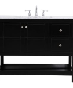 42 Inch Single Bathroom Vanity In Black