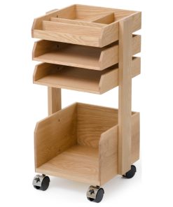 Wooden Storage Trolley | Wireworks Casper