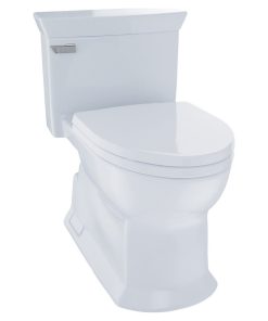 Toto Eco Soire One Piece Elongated 1.28 GPF Toilet, CeFiONtect, Cotton White