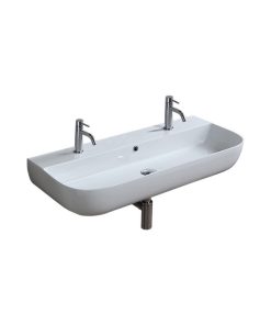 38" Trough Ceramic Wall Mounted or Vessel Sink