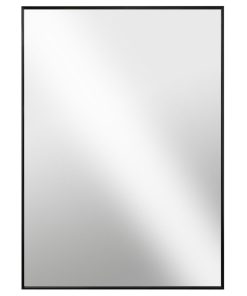 2 Pack Hanging Framed Mounted Metal Mirror-Black, Gold or Aluminum,30x40, Black