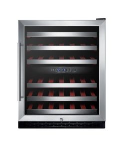 Summit SWC530 24"W 46 Bottle Capacity - Black / Stainless Steel