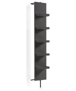 WS Bath Collections Ciacole 8040 70-1/2" Metal Rotating Cabinet - White / Dark