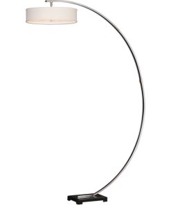 Uttermost Tagus Nickel Arc Floor Lamp
