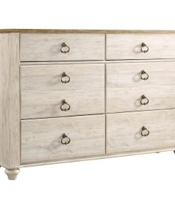 Willowton Dresser, Whitewash B267-21, 54"x37"